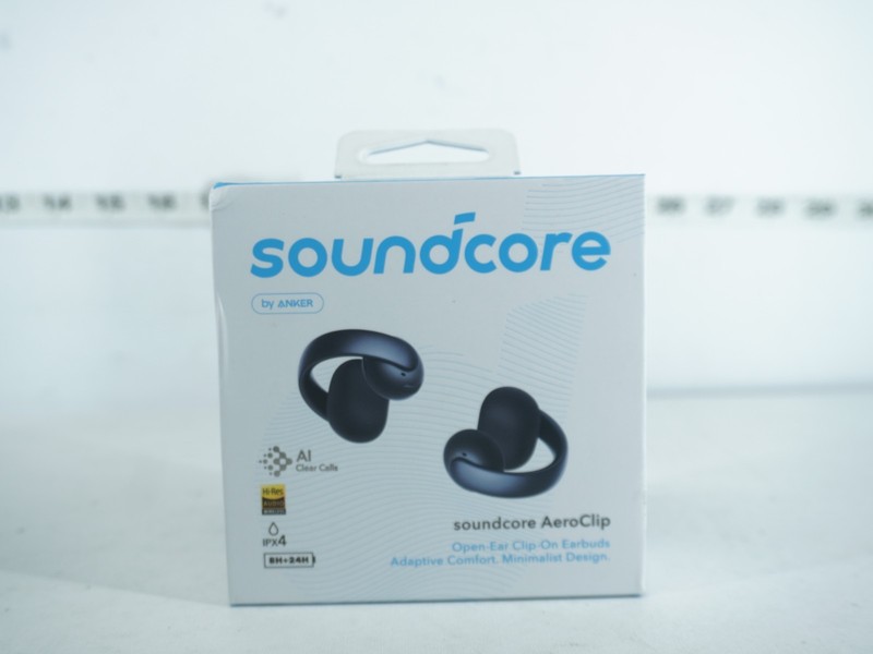NEW - SOUNDCORE AEROCLIP OPEN-EAR EARBUDS CLIP-ON HEADPHONES ADAPTIVE COMFORT