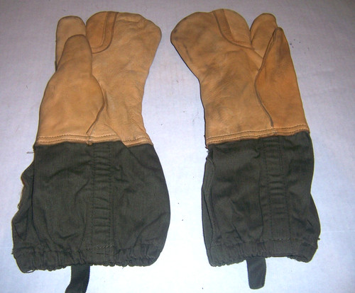  Military Shooters Hunting Gloves, Cold Weather Leather Trigger Finger 