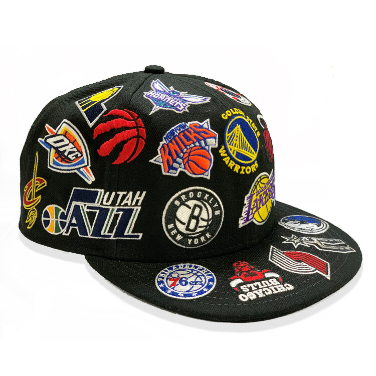 New Era NBA ALL OVER LOGO 9FIFTY Cap Black Japan limited New Era NBA ALL OVER LOGO 9FIFTY Cap Black Japan limited