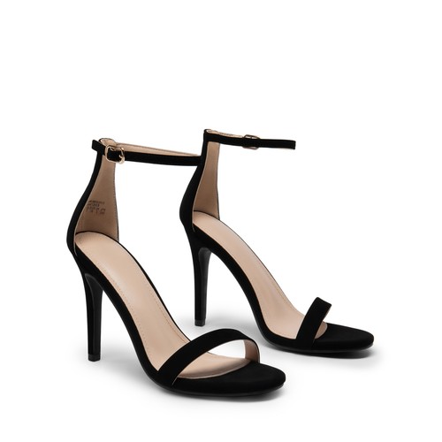 Women's Open Toe Heeled Sandals High Stiletto Heels Ankle Strap Wedding Sandals - Picture 17 of 59