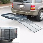 Foldable Electric-Wheelchair Hitch Carrier Mobility Scooter Rack Loading Ramp