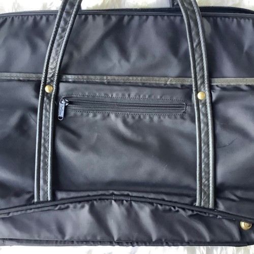Hartmann Luggage Suit O Matic Bag Original Black Leather Fabric Vintage Locks - Picture 14 of 16