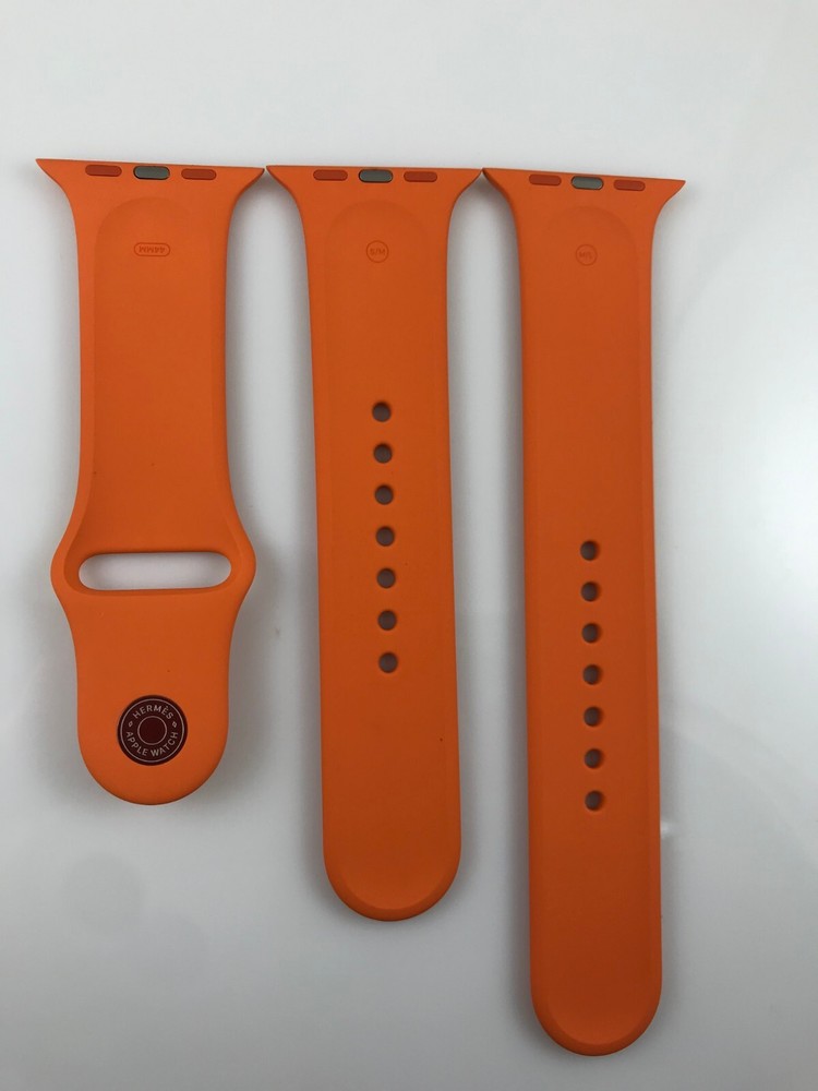 Original Apple watch Hermes Sport Band 44mm 45MM 46MM 49MM strap Orange SM + ML