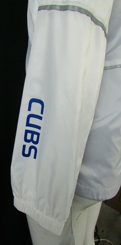Chicago Cubs Herren Trainingsjacke weiß LW Hoodie mit Siebdruck Logo auf der Vorderseite - Bild 6 von 8