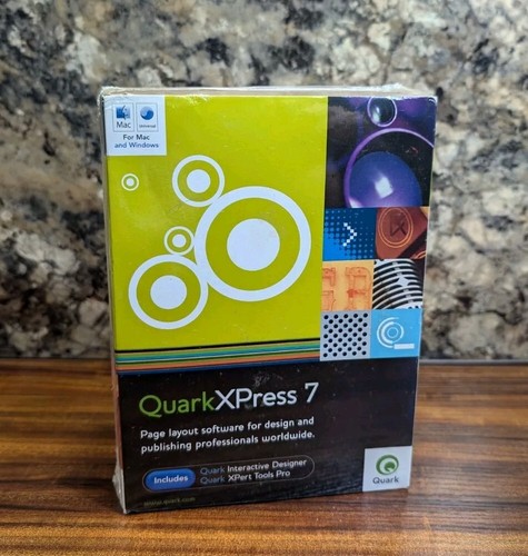 Brand New QuarkXPress 7 Upgrade for Mac AND Windows Factory Sealed - Picture 1 of 4