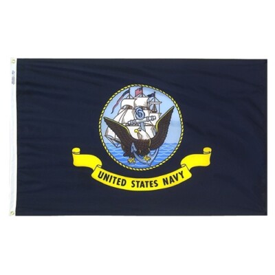 Annin Flagmakers U.S. Navy Nyl-Glo (Nylon) Flag, All Sizes Made in the USA