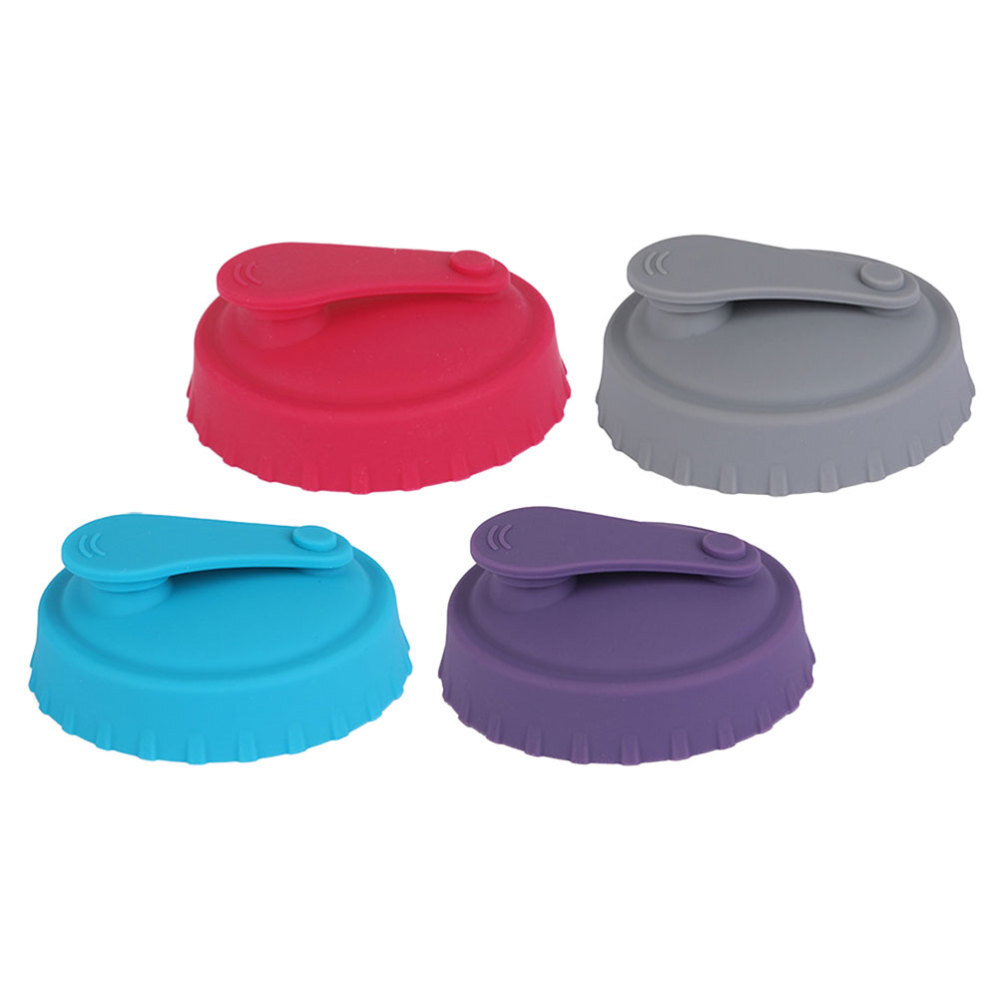Couvercles En Silicone Pour Bouteilles Soda - Protection Anti-poussière, Maintient Bulles - Avec Ou Sans Trou Pour Paille