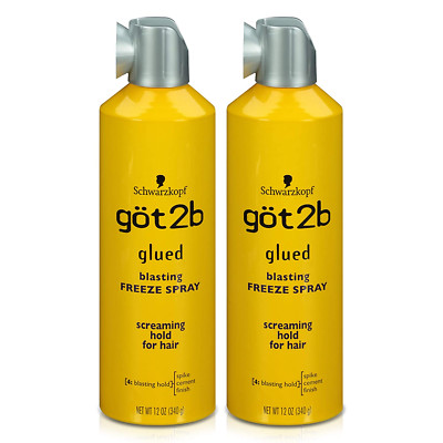Glued Blasting Freeze Hairspray, 12 Oz, Pack of 2