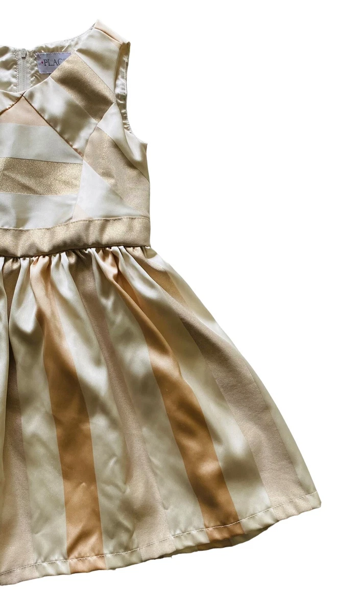 Children's place online rose gold dress