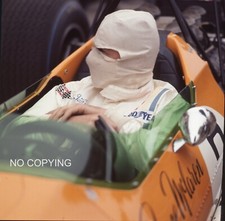 BRUCE MCLAREN PORTRAIT 120MM POSITIVE PHOTOGRAPH MCLAREN RARE 1968