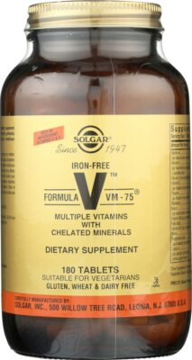 Solgar Iron-Free Formula VM-75 180 Tablets