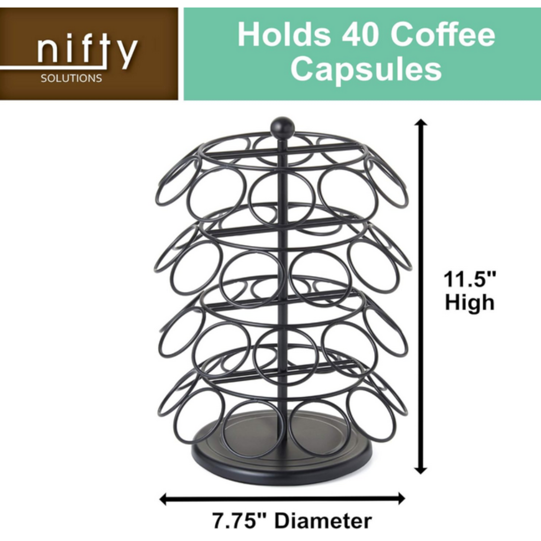 40 Keurig K Cup Holder Coffee Pod Carousel Stand Storage Organizer