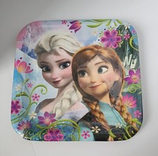 DISNEY'S FROZEN 9X9 INCH BIRTHDAY KIDS PARTY SQUARE PLATES BRAND NEW PACK