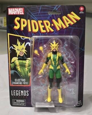 Marvel Legends Spider-Man Retro Electro (Francine Frye) 6" Action ...