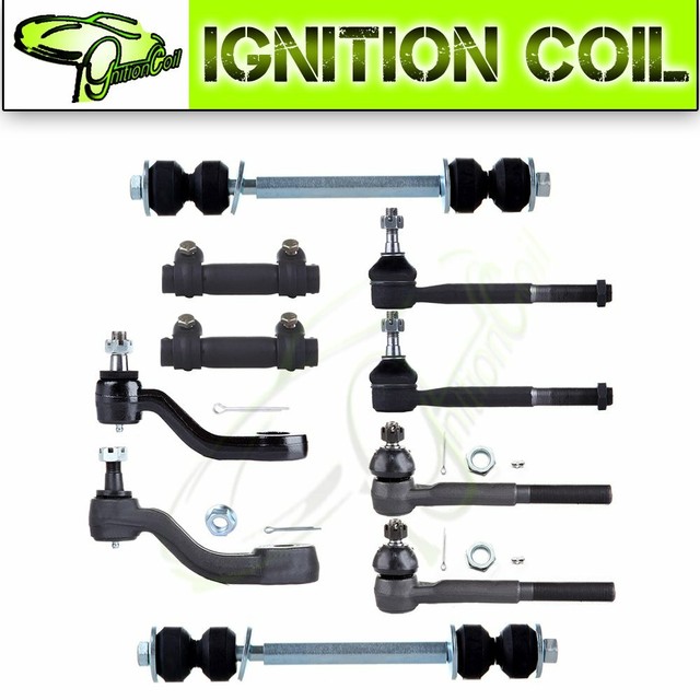 Suspension 10Pcs Front Sway Bar Tie Rod Kit For 19932000 GMC K1500