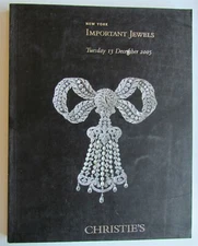 Important JEWELS CHRISTIE'S 2005 JEWELRY AUCTION CATALOG 