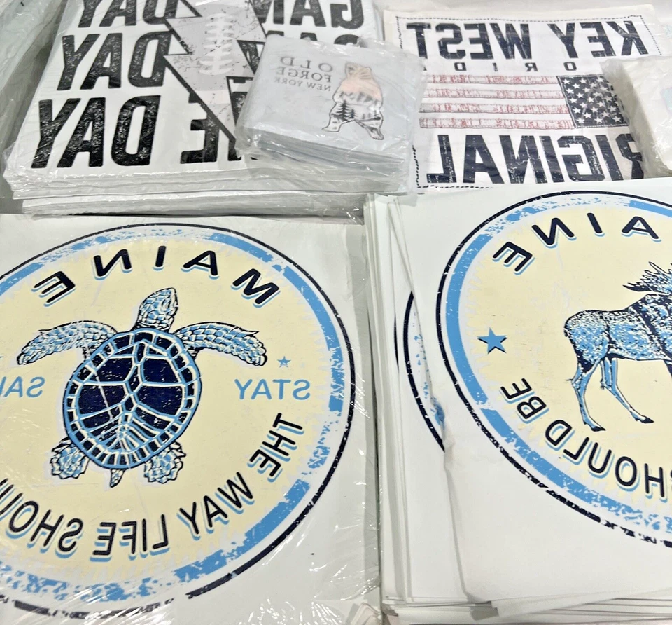 Gran lote mixto de calcomanías de camisa Foto 3 de 4