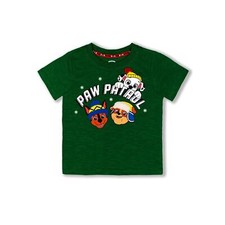 Baby Boys Green Paw Patrol Christmas Tee Shirt Chase Marshall Rubble 18 Months 