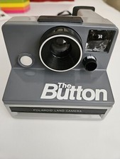 Polaroid Land Camera The Button Instant Photography Vintage 80s With Strap Box