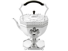 Antique Victorian Sterling Silver Spirit Kettle