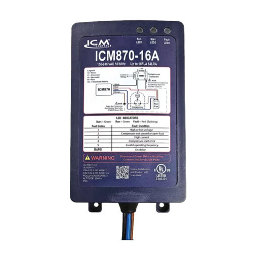 NEW ICM Controls ICM870 Series 16A Soft Start W/ Over-Current Protection