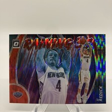 2020-21 Panini Donruss Optic - Raining 3s Red Pulsar Prizm #4 J.J. Redick Lakers
