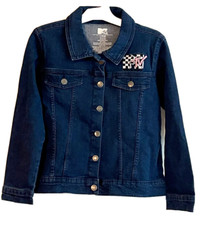 Girls' MTV Denim Jacket - Blue Size Large Plus NEW