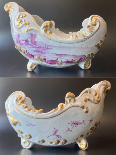 Emile Galle Soft-Paste Glazed Earthenware Bowl / Vase Late 1800s free shipping - Picture 2 of 12