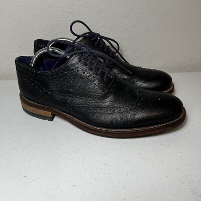 Ted Baker Leather Wingtip Oxford Shoes Black Men\'s Size 10 Men main image 4