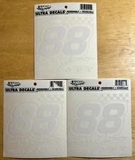 Dale Jarrett #88 Vintage Ultra Race Decals Lot Of Three (3) 5”x5” New Nascar