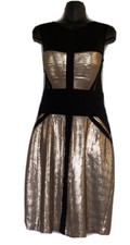 bcbg maxazria dress Gold Sequin Size L