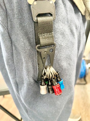 KeyChain Screwdriver-Easy Clip Keychain - Quick Release Drill Bit Holder 3-6 pcs - Picture 6 of 18