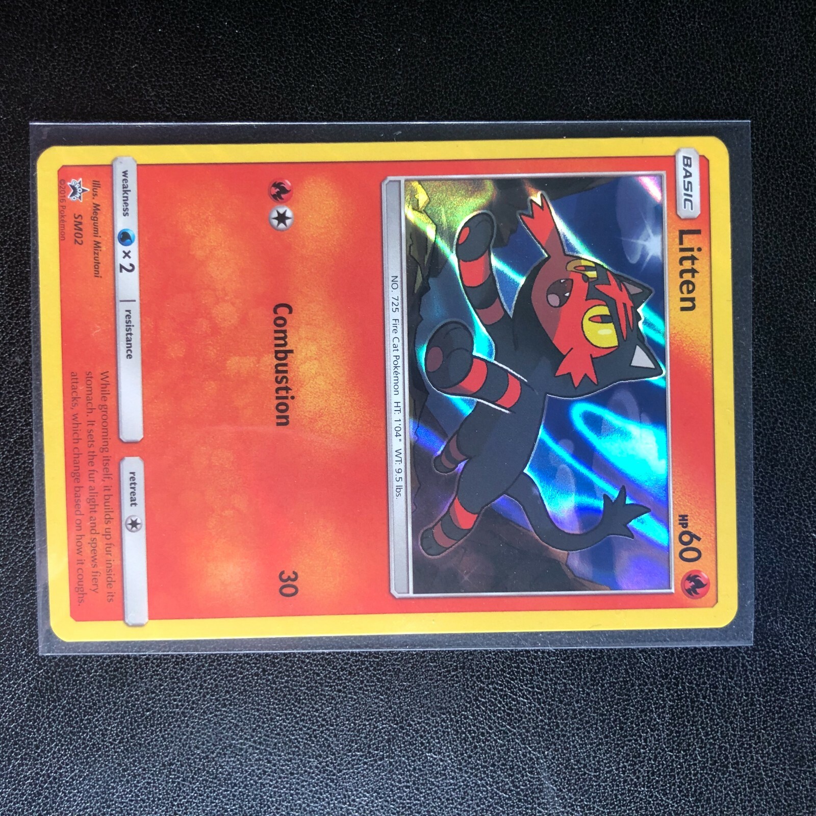 Low Pop Pokemon - Litten SM02 Holo Promo Pokemon Card ~ MINT