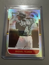 2021 PANINI DONRUSS MIGUEL TEJADA '87 RETRO STAT LINE SILVER PARALLEL /468
