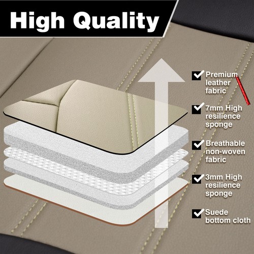 For Honda CR-V CRV 5 Seat Full Set Car Seat Covers Leather Front Rear Protectors - Picture 58 of 142