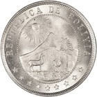 Bolivia 1919 10 Centavos Choice Lustrous Unc