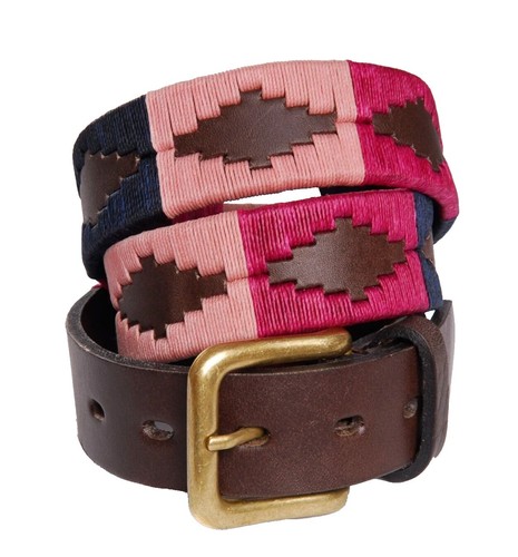 Rag & Bone Pink White Boyfriend Woven Braided Belt Peony Womens Sz Small Casual Stretch Braid Belt – PINE BARRONS main image 2