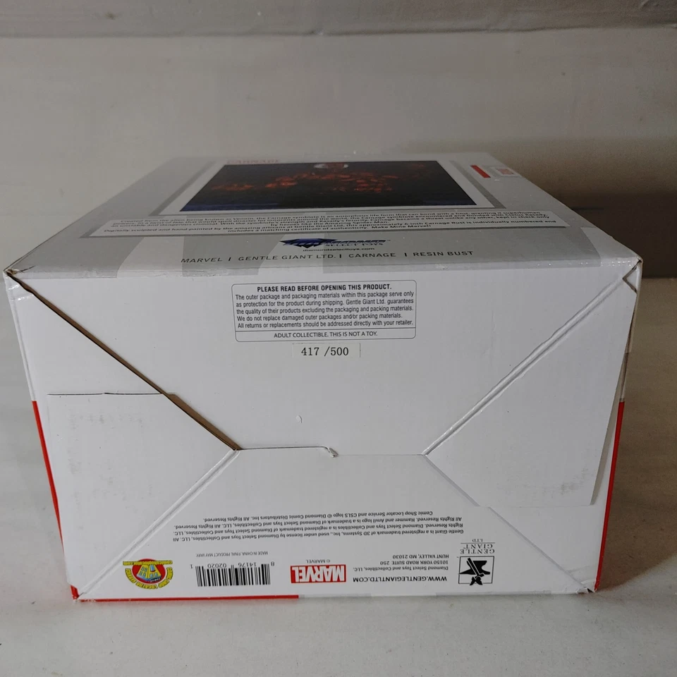 Mini busto/estatua gigante suave Marvel cómics Spider-Man Venom 417/500 CARNAGE 1/6 Foto 3 de 3