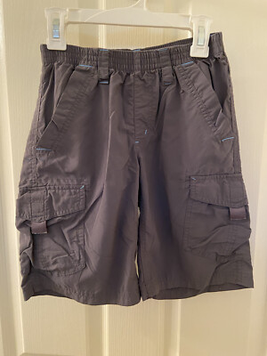 Kathmandu Boys Gray Nylon Elastic Waist Shorts Size 8 Years