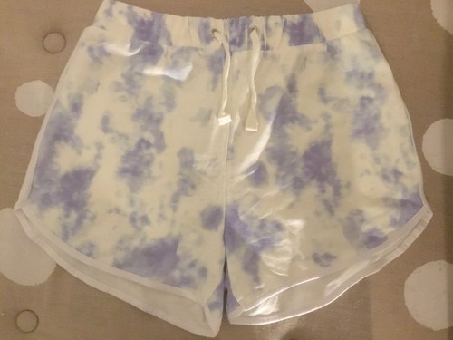 BNT Girls M&Co Kylie 100% Cotton Blue White Tie Dye Shorts Age 15 170cm - Foto 7 di 24