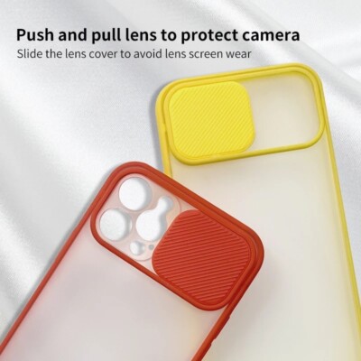 Phone Case With Sliding Camera Protection For iPhone 11 & 12 MinI 12,and ProMax