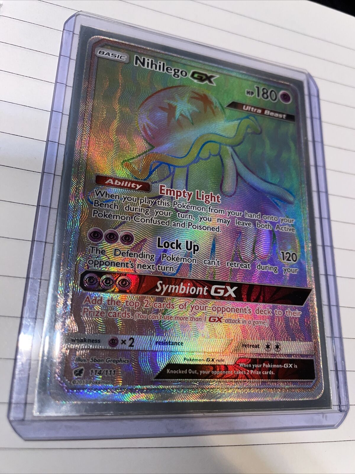 Nihilego GX - 114/111 - Secret Rare - Pokemon Singles » SM04