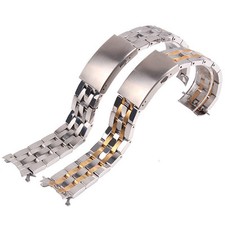 Solid Stainless Steel Strap Bracelet Watch Strap Band For Tissot T17 / T14