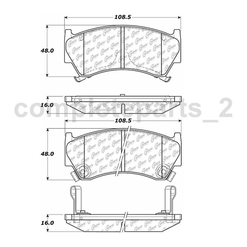 Front Brake Pad Set Brake Rotors Fits Nissan 200SX 1.6L Nissan Lucino 1.6L - Image 3 of 4