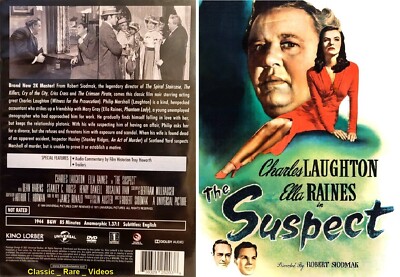 The Suspect ~ DVD ~ Charles Laughton, Ella Raines (1944)