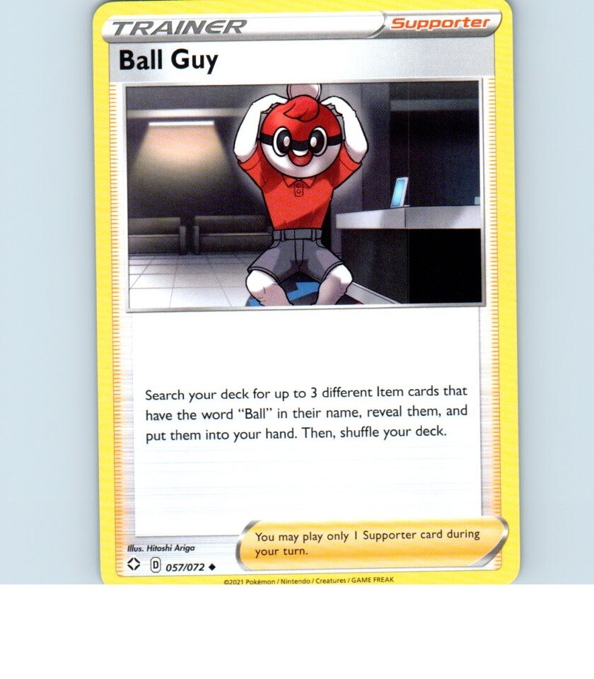 2021 Trainer Ball Guy 057/072 Pokemon Card