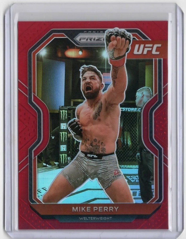 2021 Panini Prizm UFC Mike Perry Red Prizm /275 BKFC