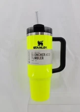 Stanley Neon Yellow Spring Fling 30 oz Quencher H2.0 Flowstate Tumbler