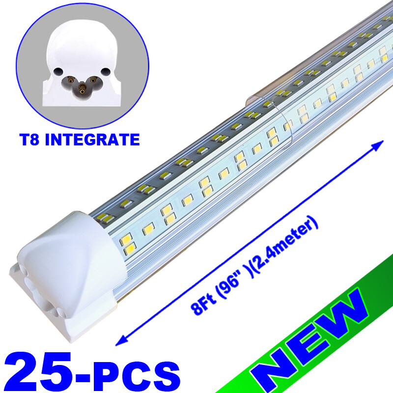 LED Tube 8Ft Led Tube Light Bulbs 144W 8 FT Linkable LED Shop Light Fixture 25P