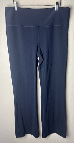 Athleta Studio Flare Pant Yoga in Powervita Stretch Pull-On Navy Blue Women's XL